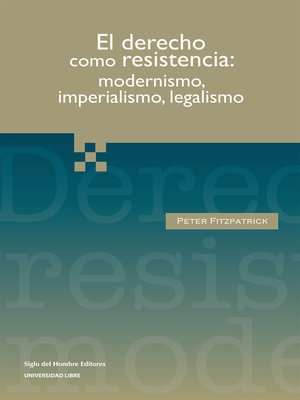 cover image of El derecho como resistencia